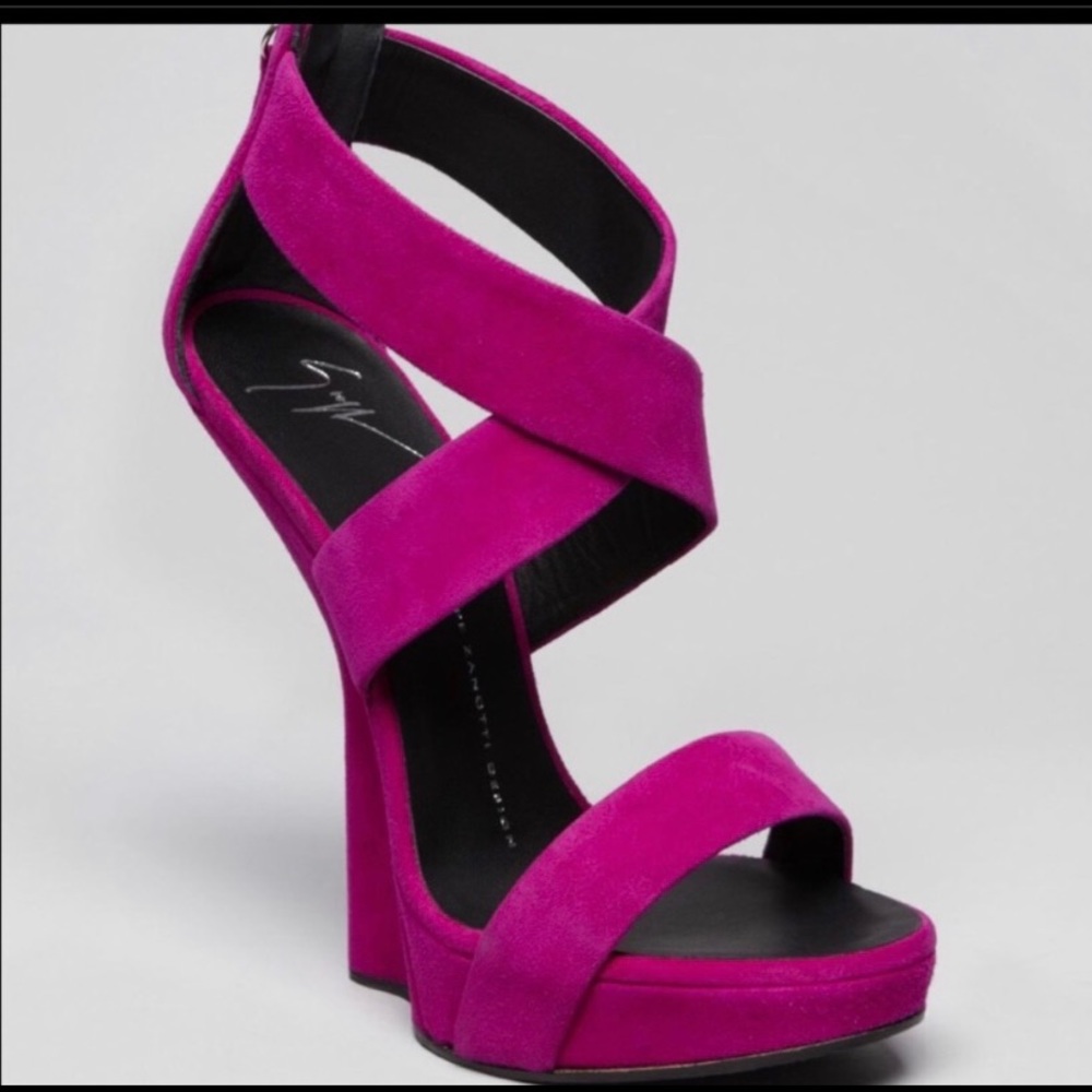 Giuseppe Zanotti purple heels